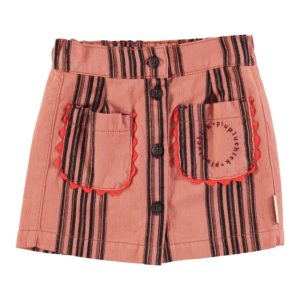 Minifalda Pink Black Stripes PiuPiuChick