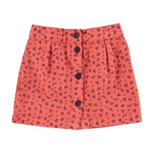 Minifalda Rasperry Black Flowers PiuPiuChick