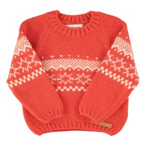 Jersey Tricot Jacquard Red PiuPiuChick