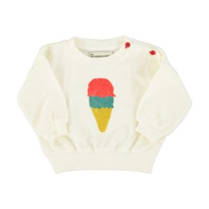 Sudadera Bebé Écru Helado PiuPiuChick