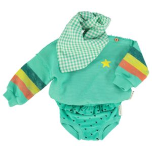 Sudadera Bebé Green Multicolor PiuPiuChick