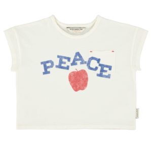Camiseta Écru Peace PiuPiuChick