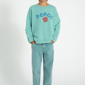 Sudadera Bebé Turquesa Peace PiuPiuChick