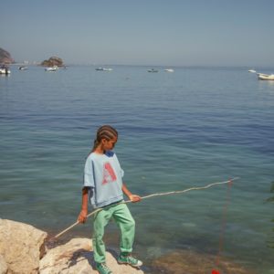 Sudadera Manga Corta Azul A PiuPiuChick