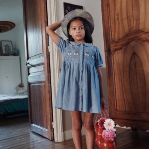 Vestido Denim Bordado Emile et Ida