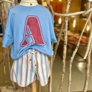 Short Rayas Azul Rosa Cozmo