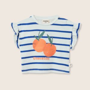 Camiseta Rayas Naranjas Bébe Cozmo