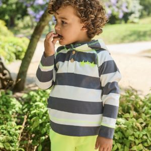 Sudadera Niño Rayas Gris Aurora Boreal La Martinica