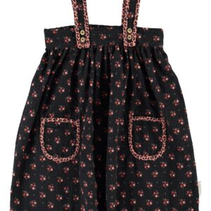 Vestido Negro Florecitas Piupiuchick