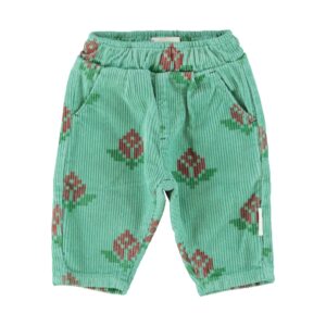 Pantalón Verde Flores Bebé Piupiuchick