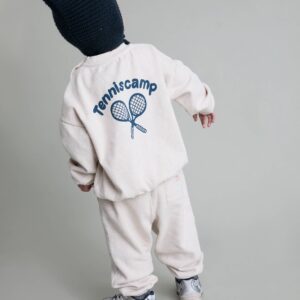 Sudadera Tennis Écru Mélangé Bébe Buho
