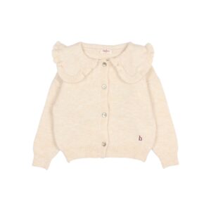 Cardigan Girly Écru Cuello Buho