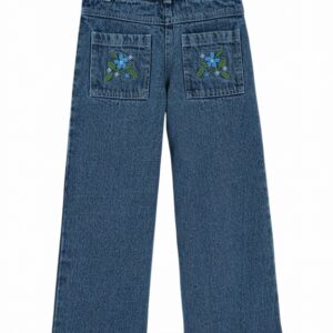 Pantalón Denim Bolsillos Bordado Emile Et Ida