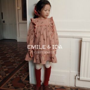 Vestido Vichy Flores Emile Et Ida