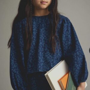 Blusa Leiak Print Denim Cozmo