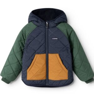 Abrigo Reversible Guateado Capucha  Garden Green Bebé Liewood