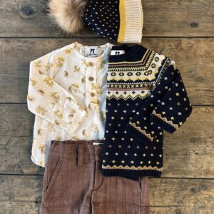 Conjunto Pantalón Marrón Camisa M/L Castaña La Martinica
