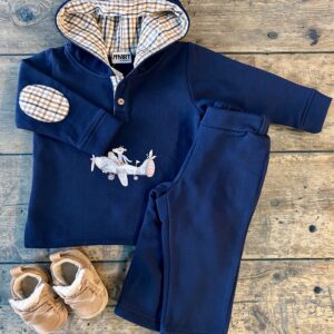 Conjunto Sudadera Niño Pantalón Castaña La Martinica