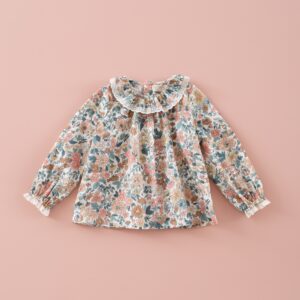 Camisa Cuello Volante Liberty Calm Days Mi Canesu