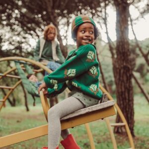 Jersey Tricot Flores Green Lima PiuPiuChick